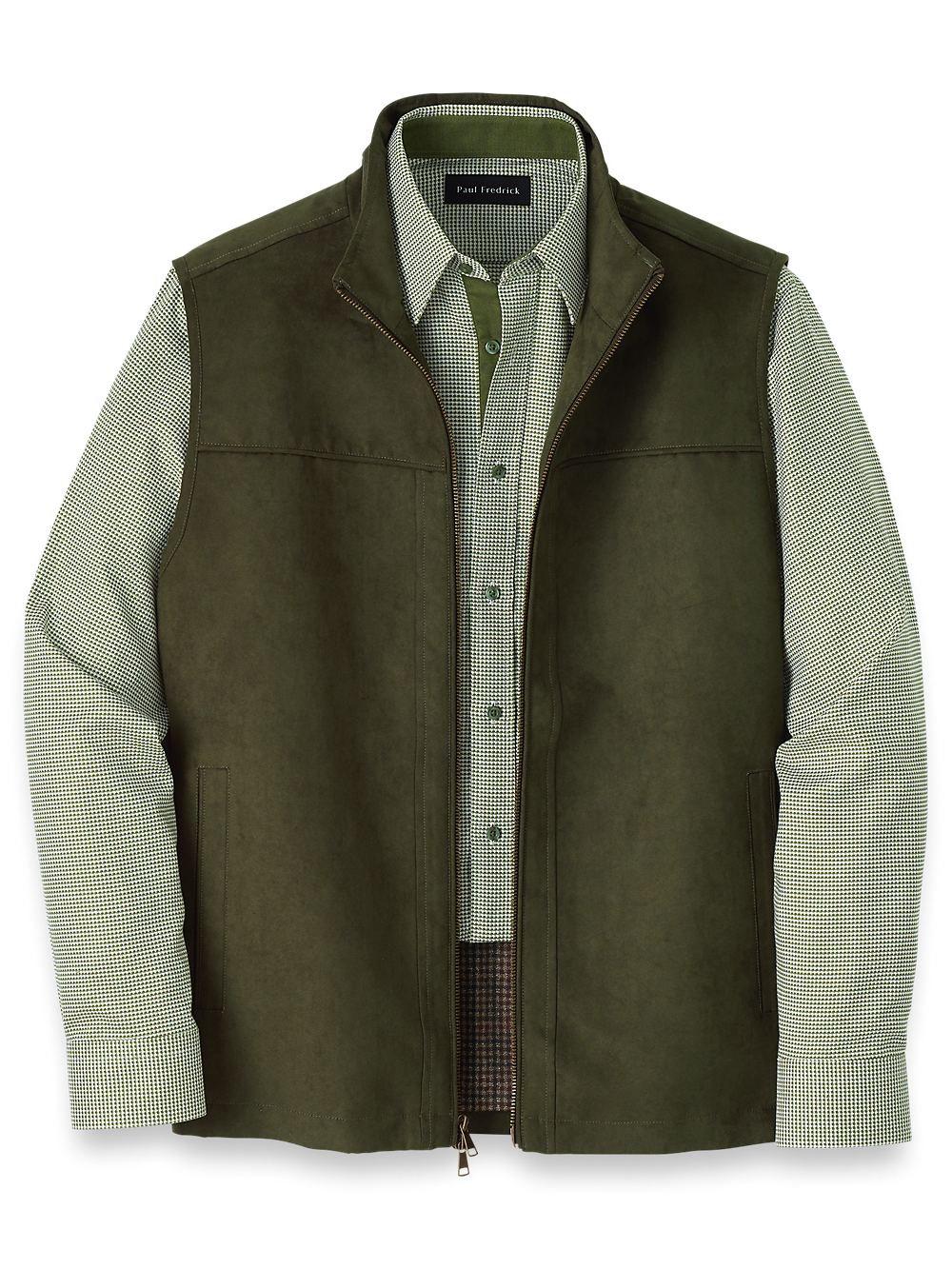 Product Image of Microsuede Vest-Green