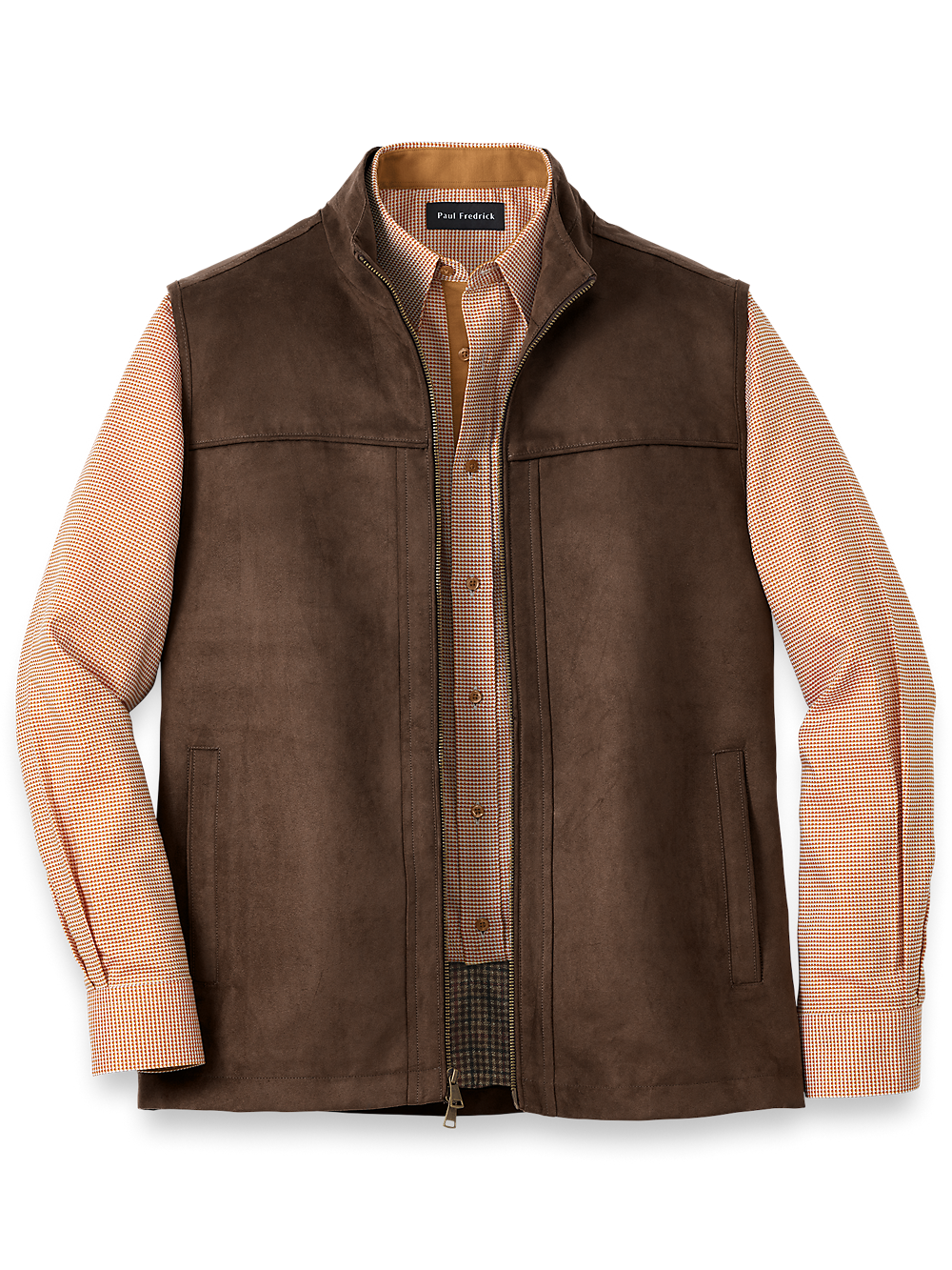 Product Image of Microsuede Vest-Brown