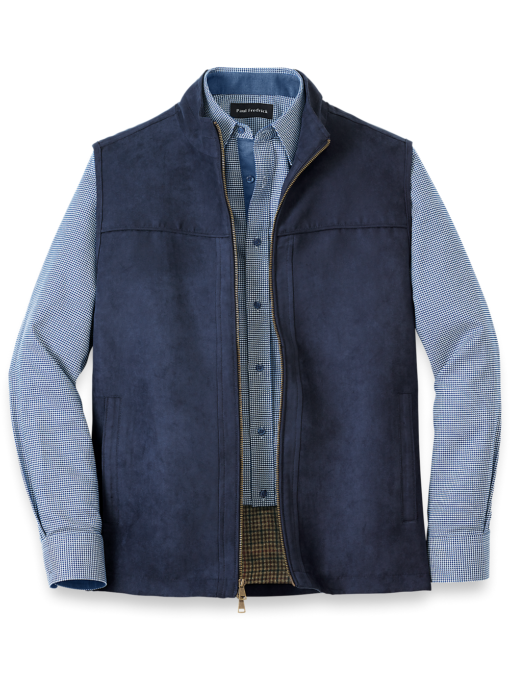 Product Image of Microsuede Vest-Navy