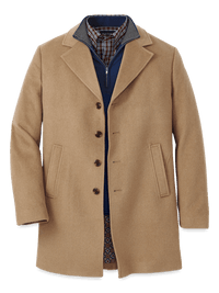 Wool Blend Topcoat - Camel