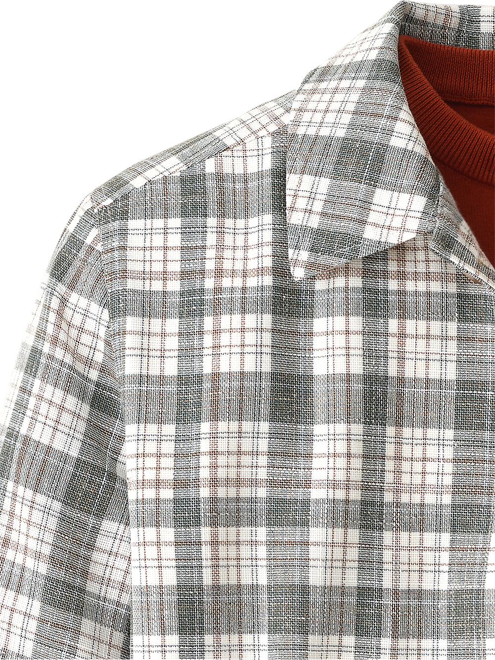 Alternate Image of Italian Wool Blend Plaid Shirt Jacket-3