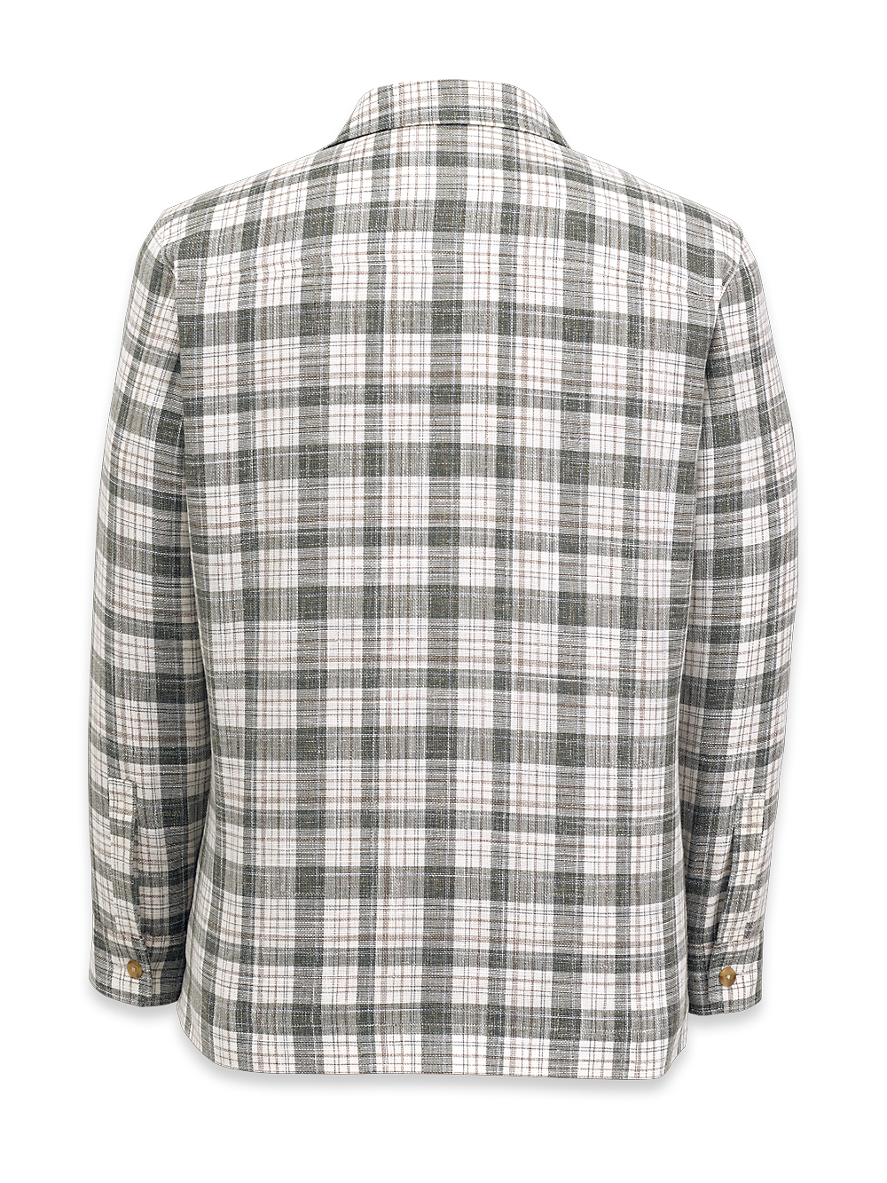 Alternate Image of Italian Wool Blend Plaid Shirt Jacket-4