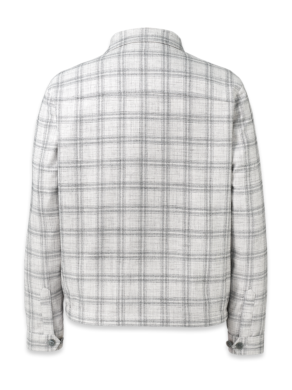 Alternate Image of Microfiber Plaid Bomber Jacket-4