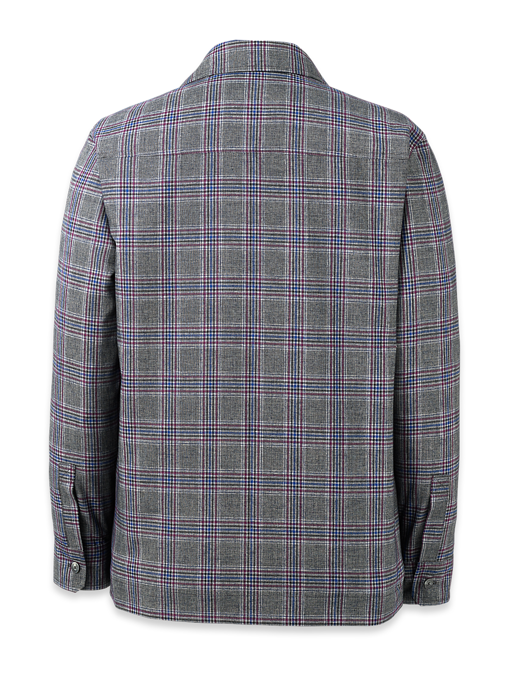 Alternate Image of Microfiber Plaid Shirt Jacket-4